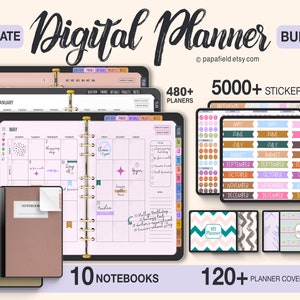Digital Planner, Goodnotes Planner, Daily Digital Planner, iPad Planner, Notability Planner, 2024 Dated Undated Digital Planner