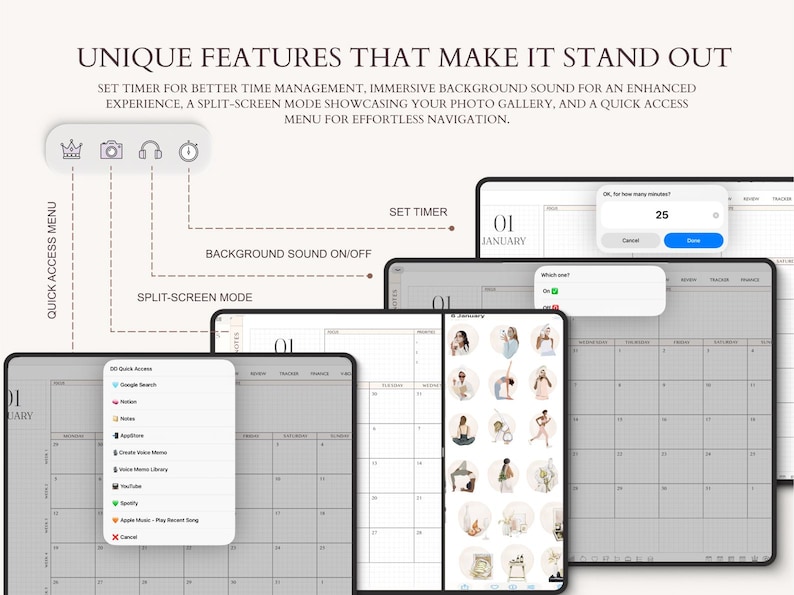Digital Planner 2026-2028, Goodnotes, Google Calendar (Digital Download) image 9