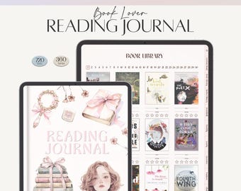 Digital Reading Journal: Book Tracker for GoodNotes, iPad (PDF)