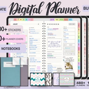 2024 Digital Planner, Goodnotes Planner, Daily Digital Planner, iPad Planner, Notability Planner, 2024 Dated Undated Digital Planner