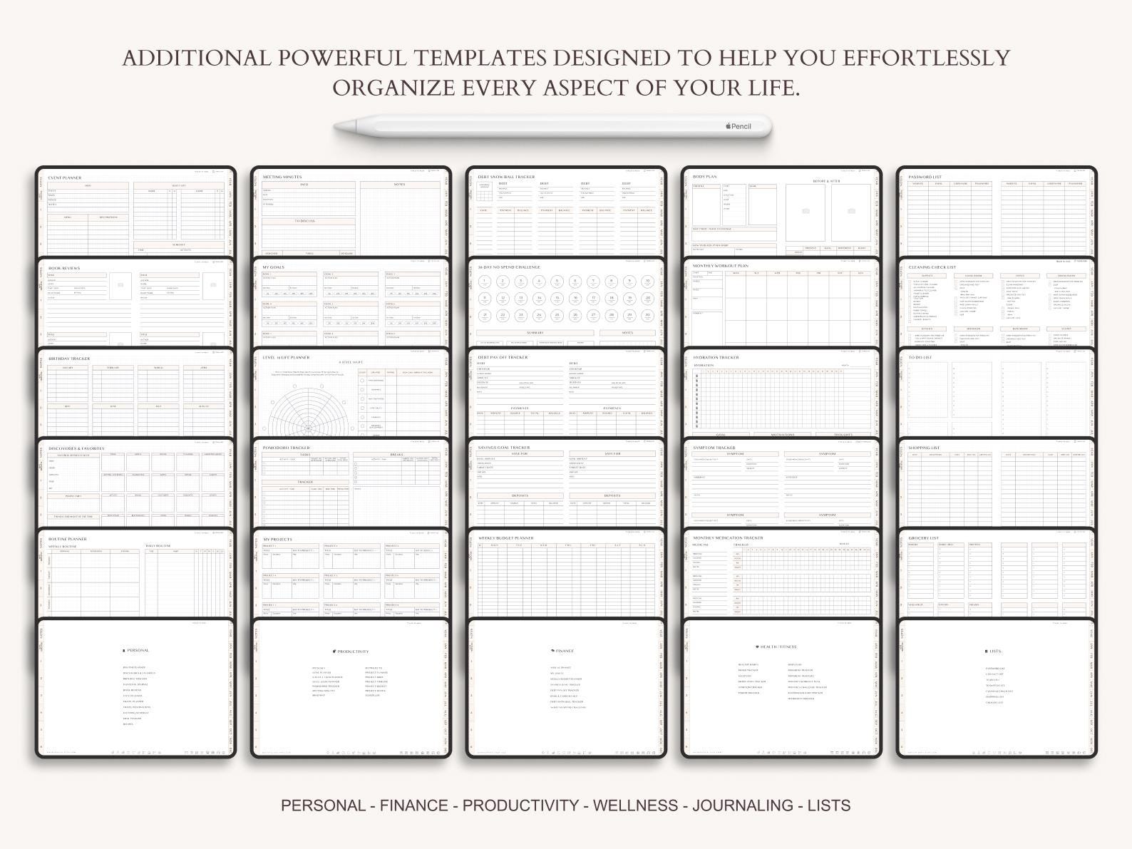 2026 to 2028 Digital Planner: Goodnotes iPad Planner With 5000 ...