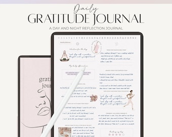Digital Gratitude Journal: Daily Reflection, Mindfulness (PDF)