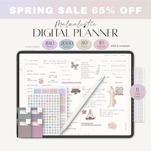 2025, 2026 and Undated Digital Planner, Goodnotes Planner, Daily Digital Planner, iPad Planner,  iPad Digital Planner