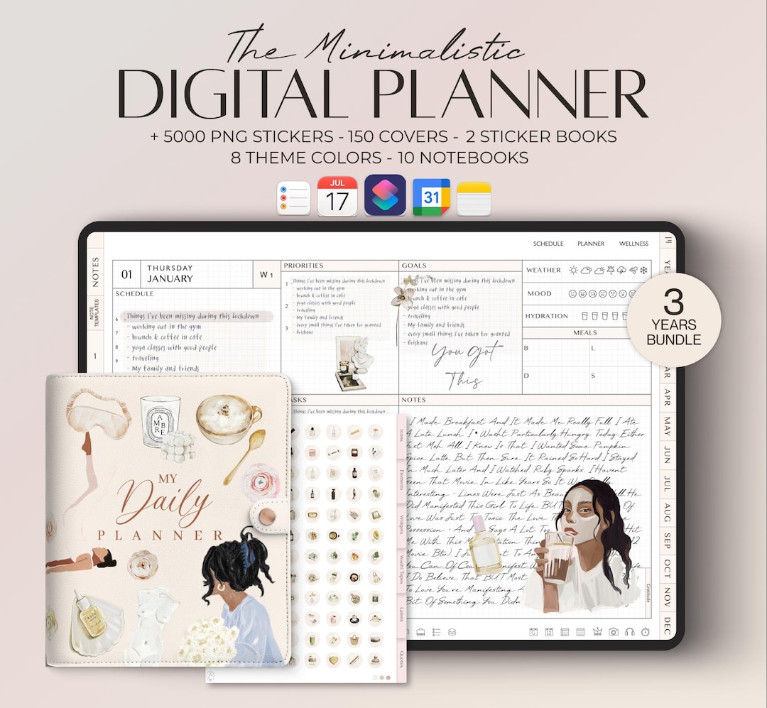 2026 to 2028 Digital Planner: Goodnotes iPad Planner With 5000 ...