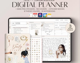 2026 to 2028 Digital Planner: GoodNotes iPad Planner with 5000+ Stickers