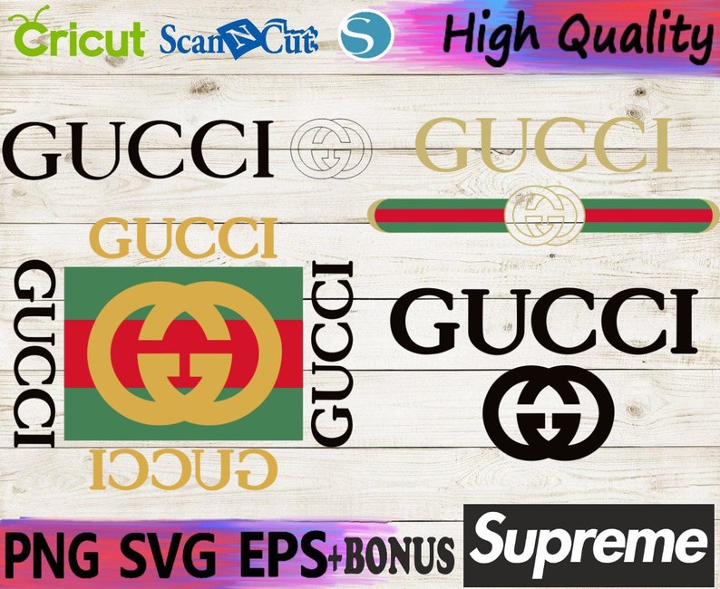 Brand Logos Fashion Brand Svg Files Cricut Files Epspngsvg Fashion Svg Branding Logos Svg Brand Fashion Digital Files Download - gucci clipart black and white gucci t shirt roblox