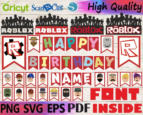 Roblox Party Svg Roblox Svg Roblox Birthday Svgroblox Logo Etsy - roblox svg roblox birthday roblox shirt roblox printable etsy