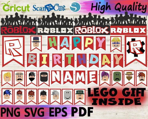 Roblox Party Svg Roblox Svg Roblox Birthday Svgroblox Logo Etsy - gamer roblox pink logo