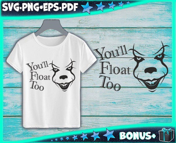 Clown Clipart Clown Svg Svgepspngpdft Shirt Logo Etsy - original pennywise the clown shirt roblox