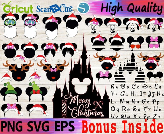 Mouse Ears Christmas Svg Bundle Christmas Time Svg Happy Holiday Svg Mouse Svg Font Svgmerry Christmas Svg Santa Svginstant Download - zz kat roblox