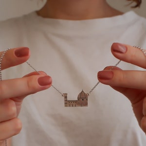 Florence Symbol Necklace - Handmade Jewelry Inspired by Florence | Duomo, Ponte Vecchio, Santo Spirito Basilica | Unique Gift