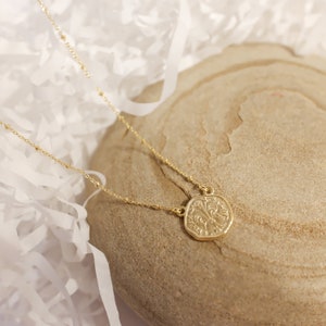 Women&#39;s Necklace Fiorino Fiorentino in Sterling Silver 925 Gold-Plated - Handcrafted Jewelry with 12mm/15mm Coin Replica - Symbolic Gift