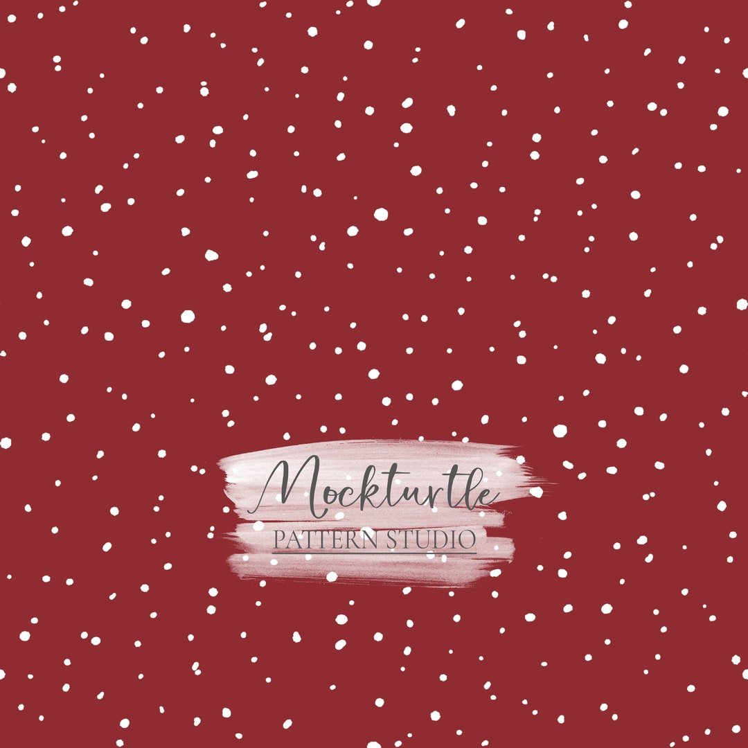 Red Winter Patterns Winter Snow Seamless Pattern | Red Pattern | Winter Snow | Winter ...