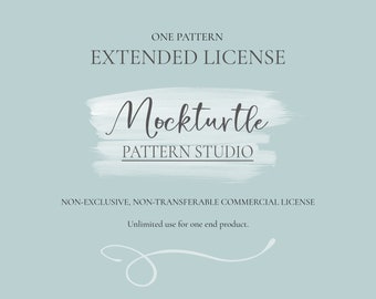 Extended License - Non-Exclusive - Extended Commercial Use License For One Pattern