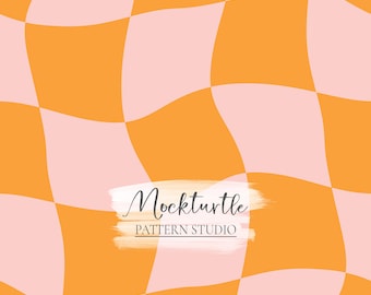Spooky Check Pattern | Halloween Check | Autumn Surface Pattern | Commercial Use Surface Pattern