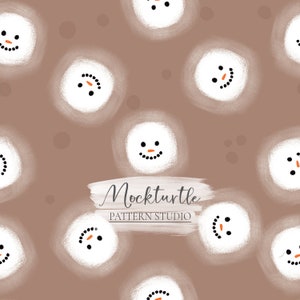 Naadloze marshmallow-patroon | Naadloos kerstpatroon | Marshmallow-oppervlaktepatroon | Oppervlaktepatroon warme chocolademelk voor commercieel gebruik