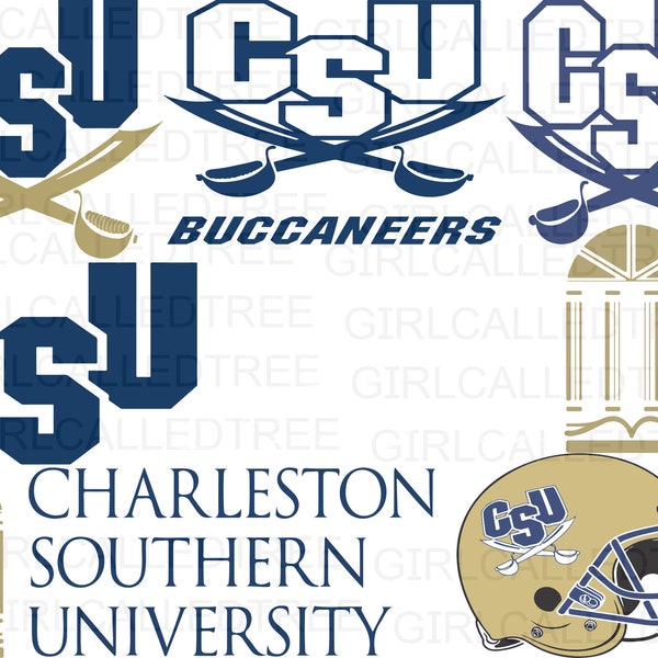 Charleston Southern University Buccaneers SVGs and PNGs