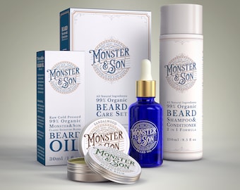 Organic Beard Care Growth Set by Monster&Son