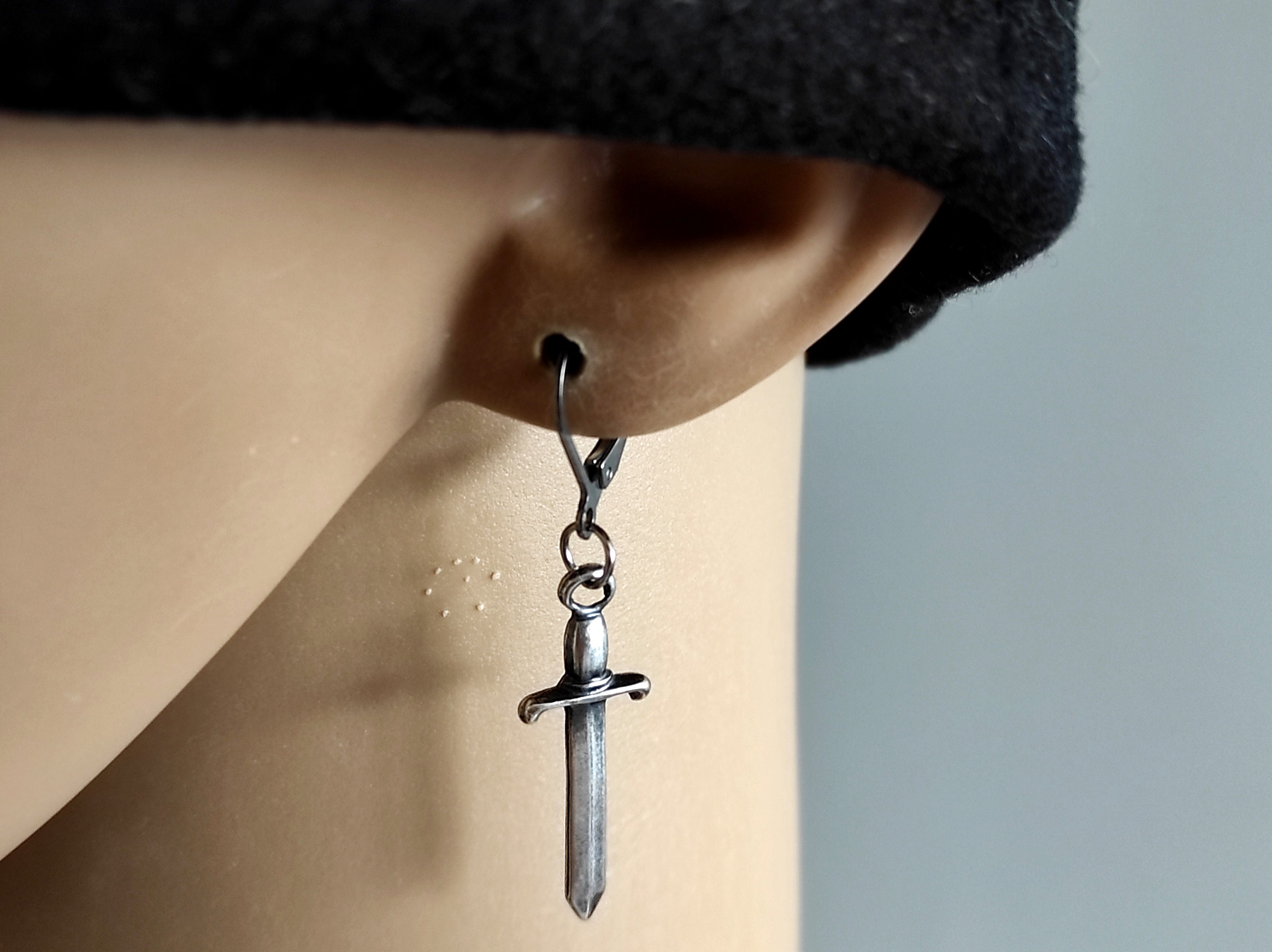 Dangle cheap sword earrings