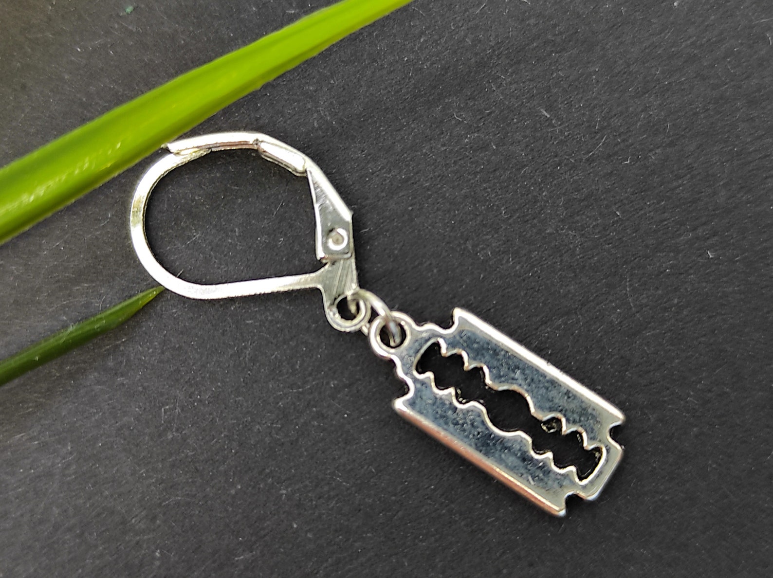 Razor Blade Earring Marilyn Manson Goth Razor Earring One - Etsy