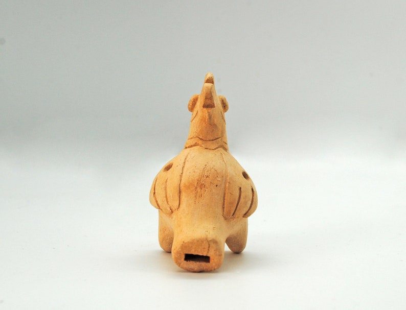 Ceramic Handmade Cockerel Easter Gift Idea Ceramic bird whistle Funny whistle Cock