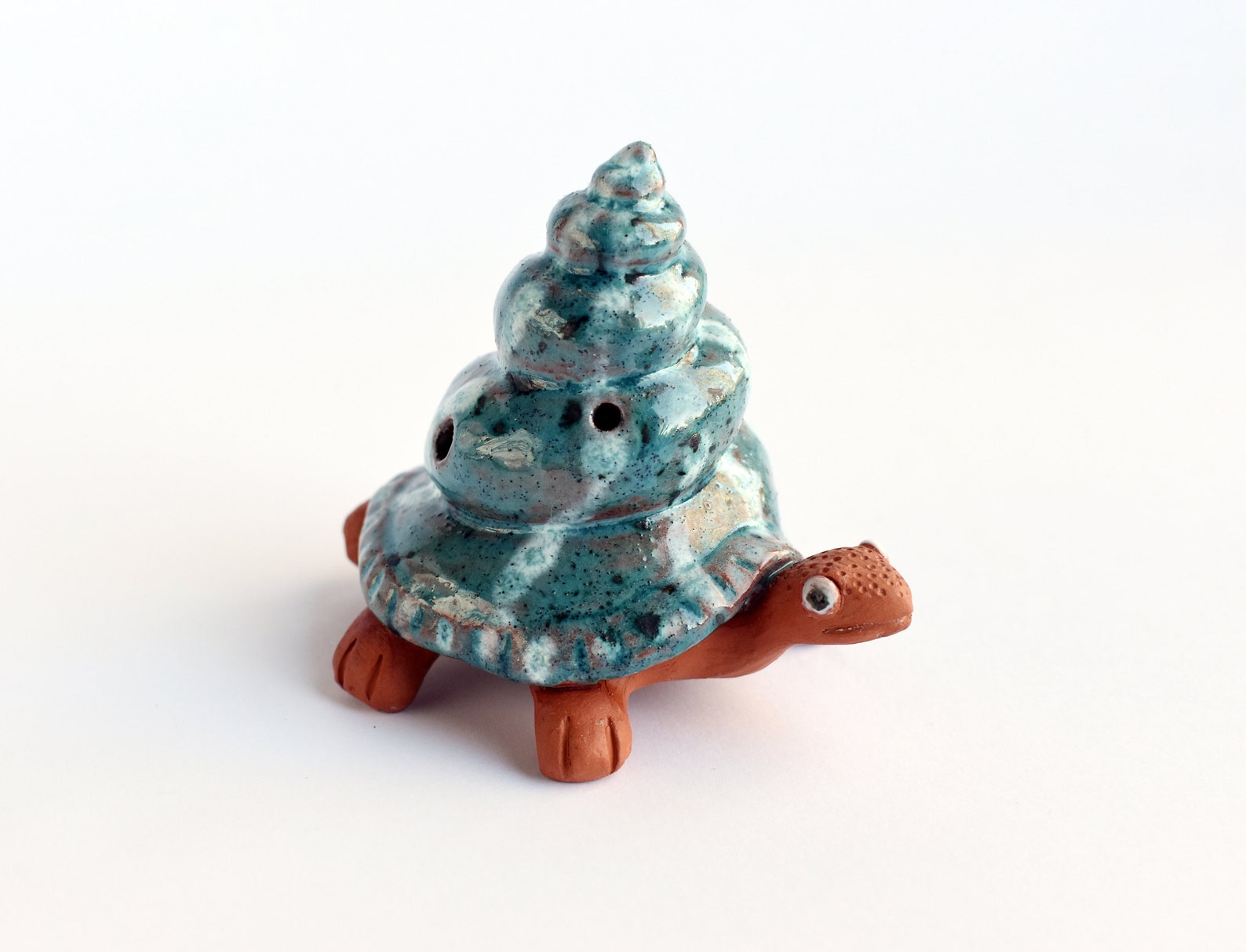 Ceramic whistle turtle handmade ceramics small figurine cute Etsy