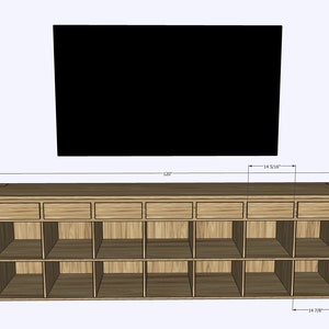 CUSTOM &#39;Louisville&#39; Console Table, TV Stand, Bookshelf, Entertainment Center