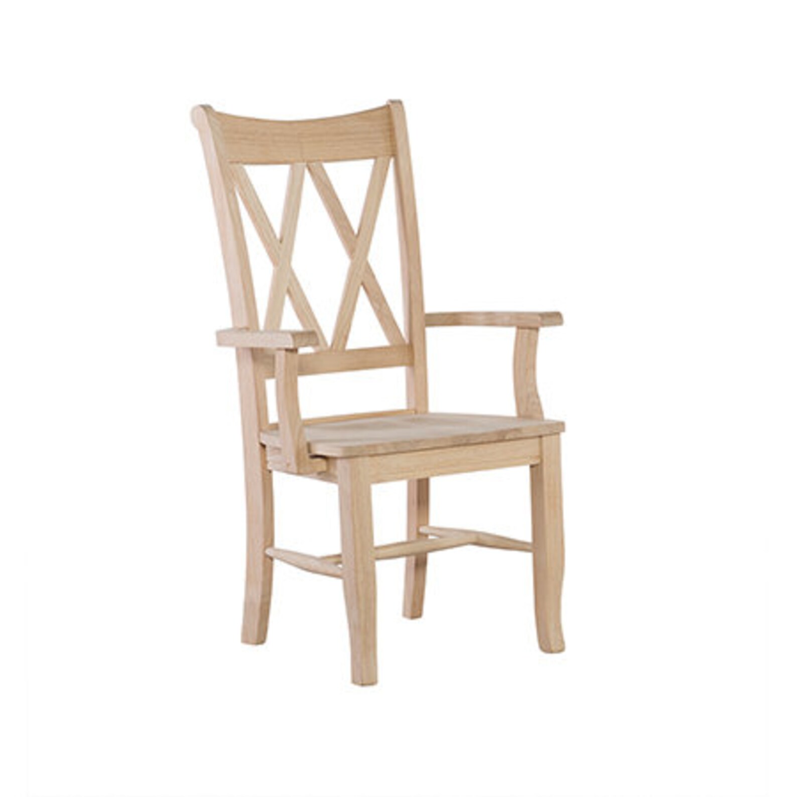 Double X Back Arm Chair Custom Finish Options Etsy