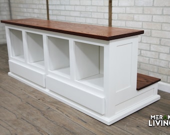 CUSTOM Myrtle Counter-Height Bench