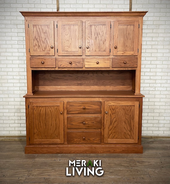 Oak hutch for sale outlet