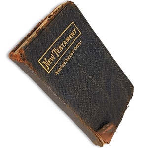 Vintage Nelson New Testament Pocket Bible, Bonded Leather Bible, Thomas & Nelson Bible 1918