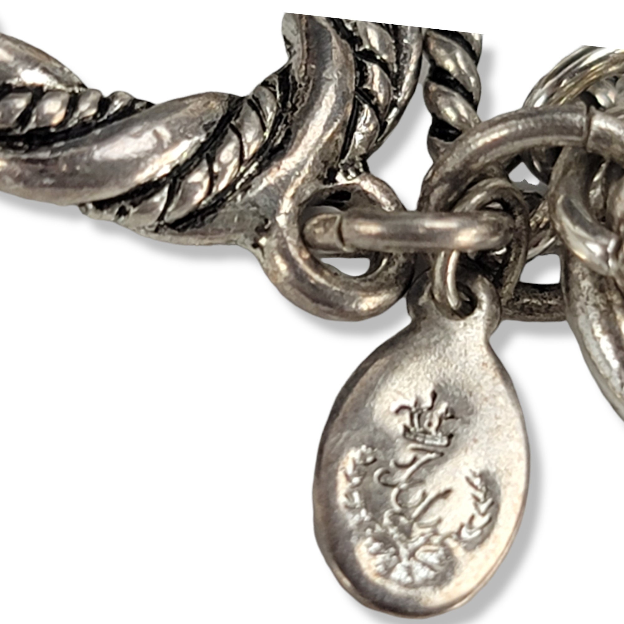 ヴィンテージ カール・ラガーフェルド チェーンブレスレット：シルバー