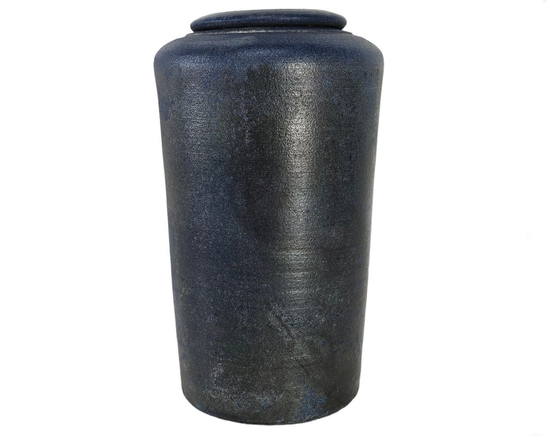Large Modern Vase, Studio Art Pottery Vase, Cobalt Blue Vase, Wheel ...