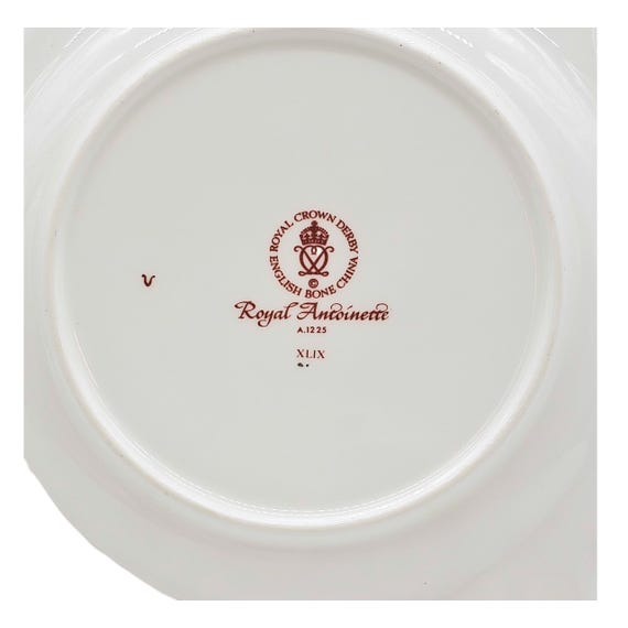 Royal Crown Derby Royal Antoinette Salad Plate – Fine Bone China
