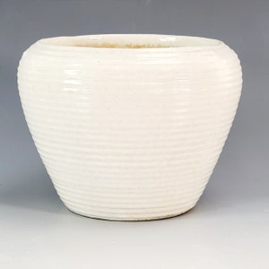 Vintage Mid Century Vase, Studio Art Pottery Ceramic Vase, Beige Cream White Vase