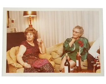 Vintage Mel Brooks Female Twin Photo, Celebrity Doppleganger Photograph, Funny Photo