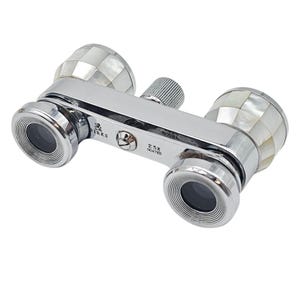 Vintage Birks Opera Glasses: Mother of Pearl Binoculars, Made in Japan