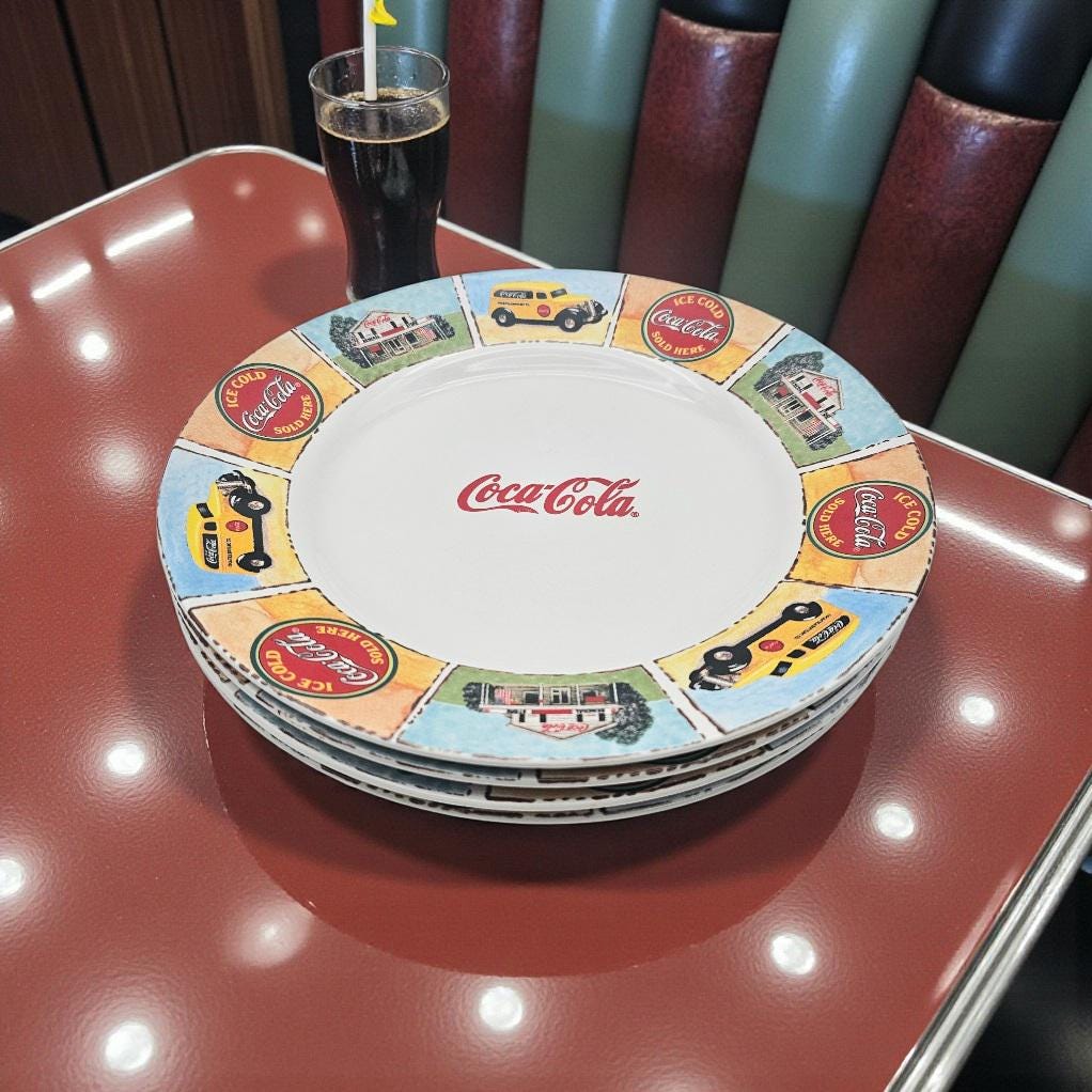 Coca cola plates - Etsy 日本