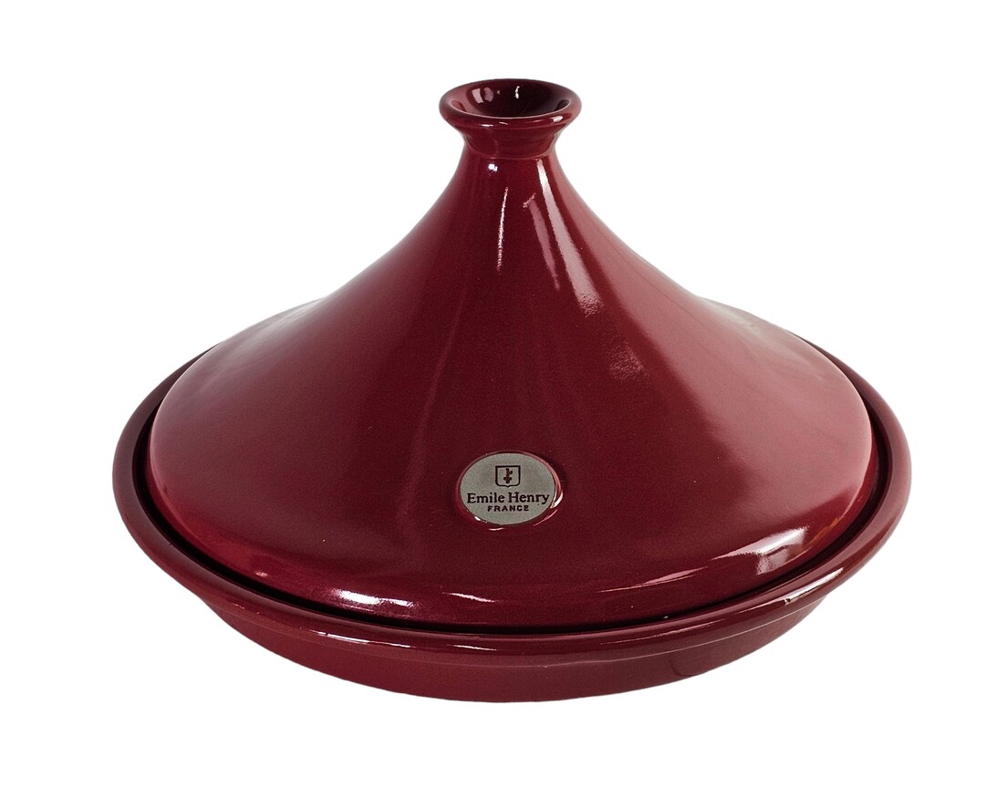 Large Emile Henry Tagine, Red/burgundy Tagine, Flame Tagine 3.7 Qt Etsy