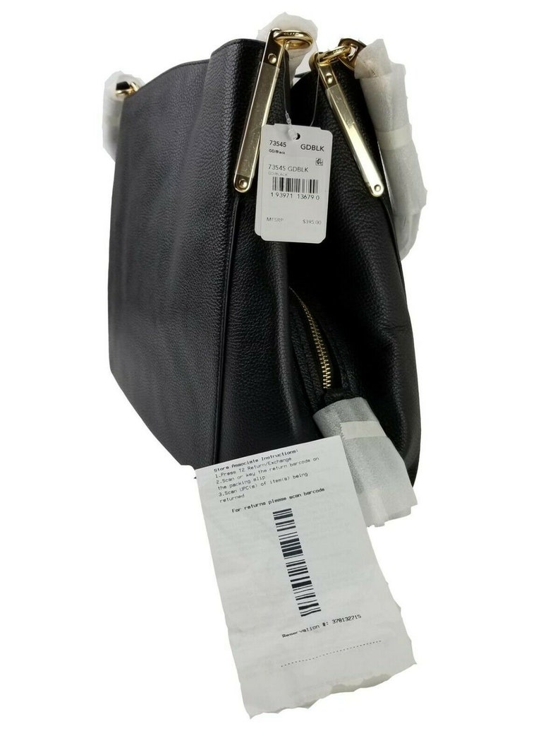 Coach Polished Pebble Leather Dalton 31 Black/gold 73545 Etsy