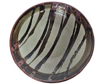 Vintage Studio Art Pottery Bowl: 13" Handcrafted Ceramic Centerpiece