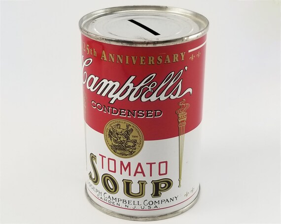 キャンベルのトマトスープ缶貯金箱：125周年記念ポップアート