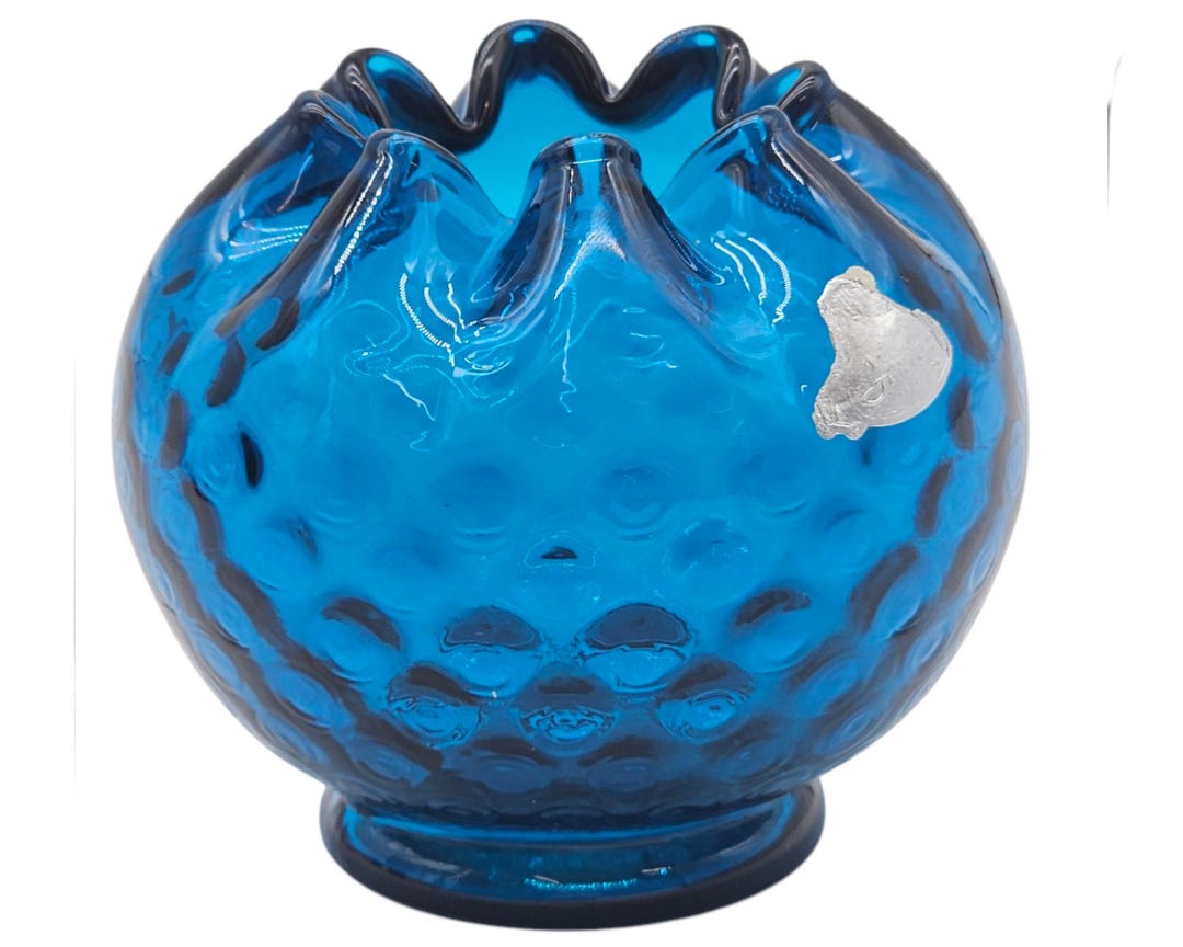 ヴィンテージ フェントン ジェームズタウン ブルー オプティック