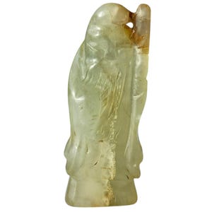 Vintage Old Chinese Hongshan Culture  Jade Carved Immortal Amulet Pendant 2.375&quot;