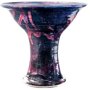 Studio Art Pottery Vase, Pedestal Bowl, Compote Bowl, Abstract Vase, Centerpiece Bowl
