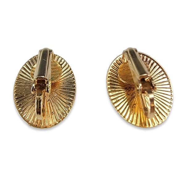 Boucles D'oreilles Clips Vintage En Nacre Beige - Forme Bouton Ancien - Bijou Fantaisie Rétro