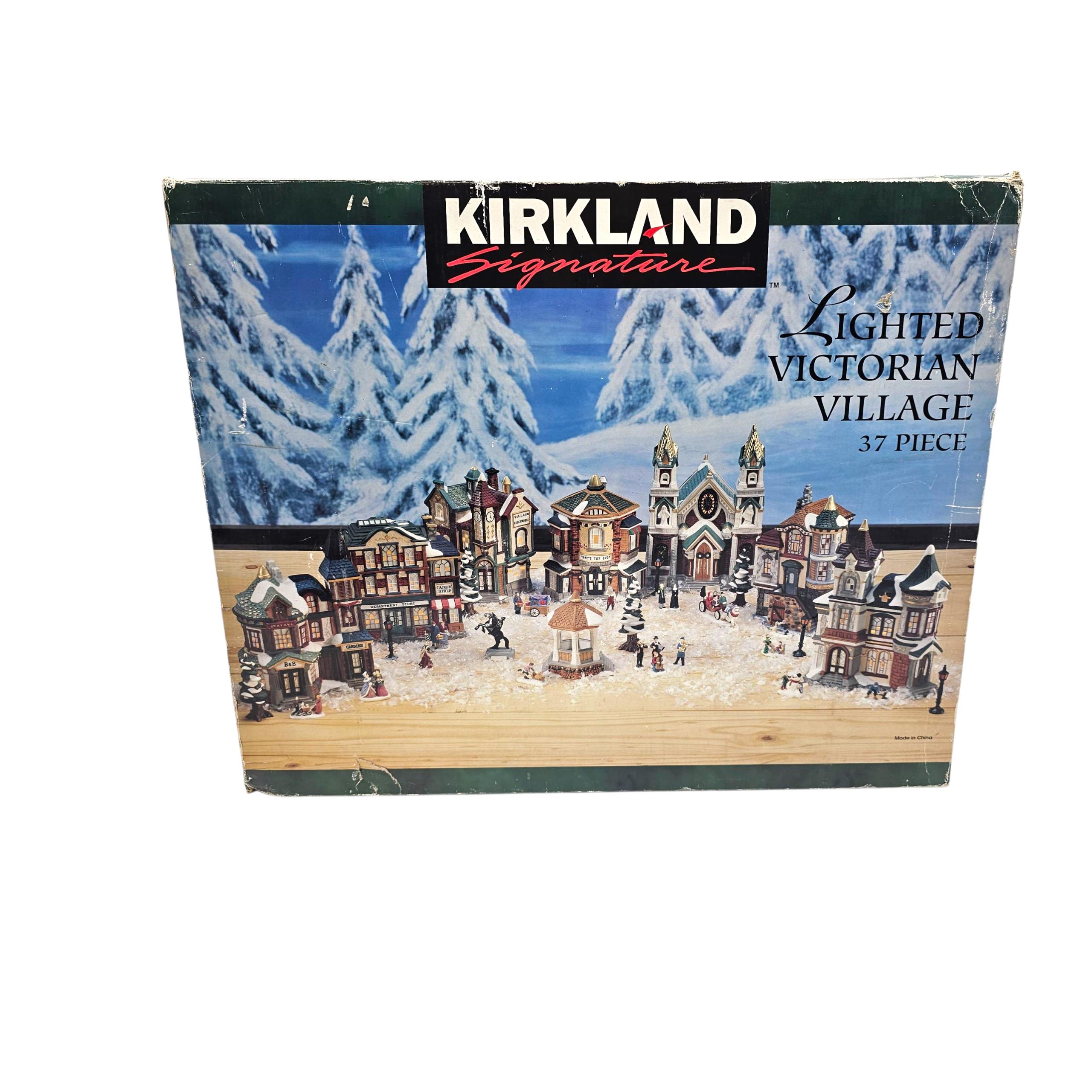 セール‼️TOWN・LIGHT・デッドストック品‼️ Amazon.com: Kasyat 41 Pcs Christmas Village Set LED Lighted
