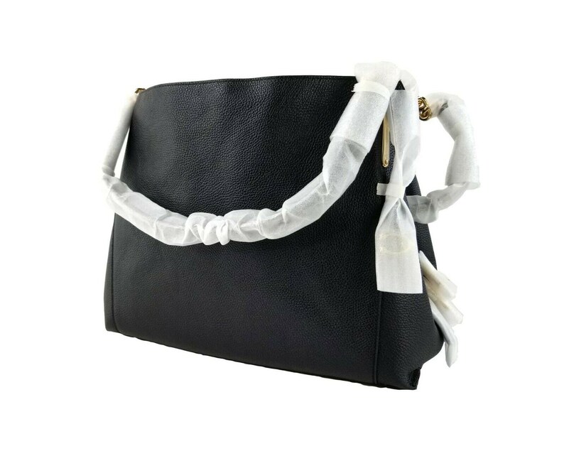 Coach Polished Pebble Leather Dalton 31 Black/gold 73545 Etsy