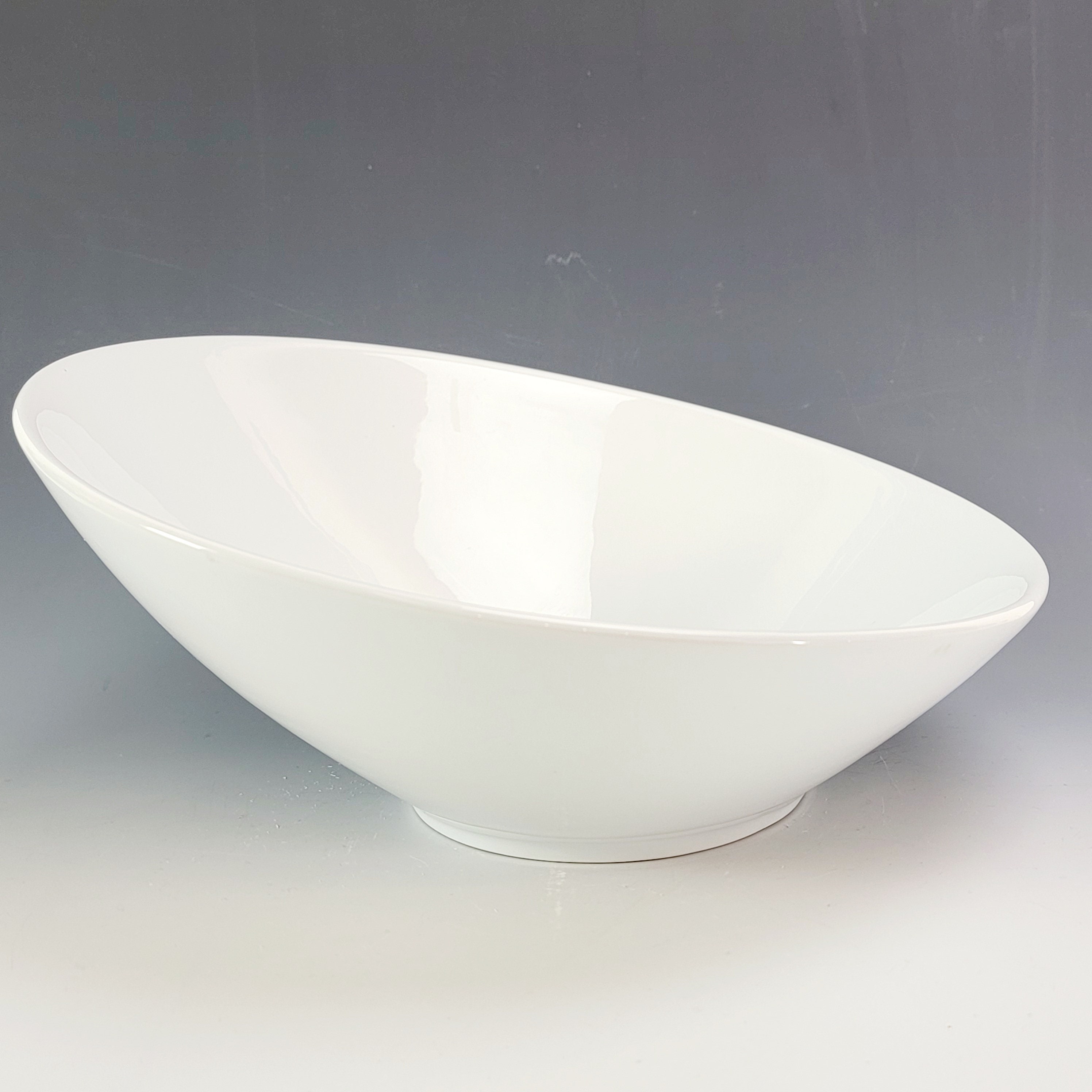 Impulse Rotunda Serving Bowl, Salad Bowl, White Porcelain