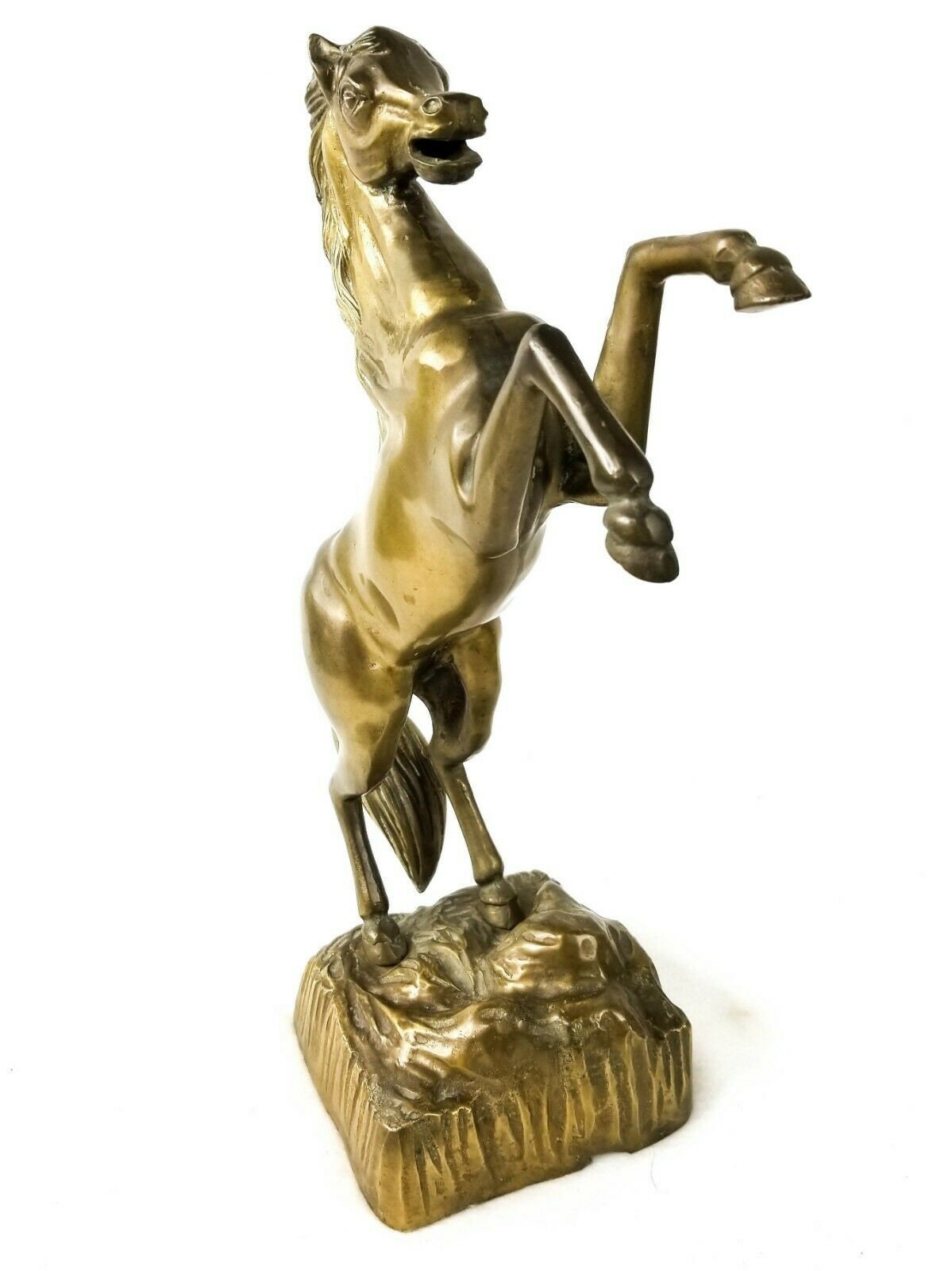 vintage brass horse statue